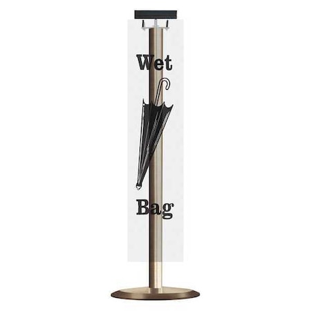 Wet Umbrella Bag Holder,Satin Brass