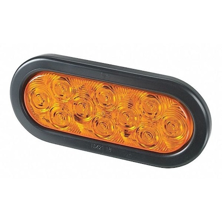 Flashing LED Light,LED,Amber,6-13/32in L