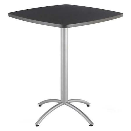 Square CafÃ©Worksâ„¢ Table, Graphite Granite - 42 Square X 29H, 42 W, 42 L, 29 H, Graphite