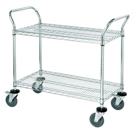 Wire Utility Cart,39 In. L X 24 In. W