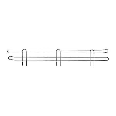 Shelf Ledge 18 W,Silver,2PK