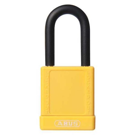 Lockout Padlock,KA,Yellow,1-3/4H,PK6