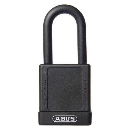 Lockout Padlock,KA,Black,1-3/4H,PK6