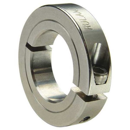 Shaft Collar,SS,1 Pc,1/4in Bore Dia.