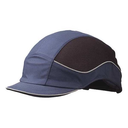 Bump Cap,Navy,Short Brim,7 To 7-3/4 Fits