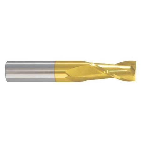 End Mill,3/4 In.2 Flutes,TiN