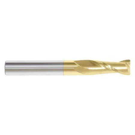 End Mill,1/8 In.,2 Flutes,TiN