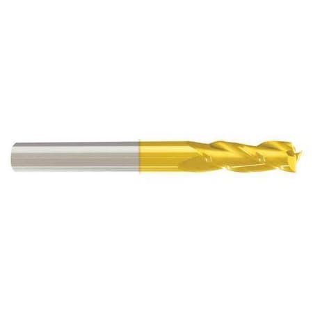 End Mill,7/8 In.3 Flutes,TiN