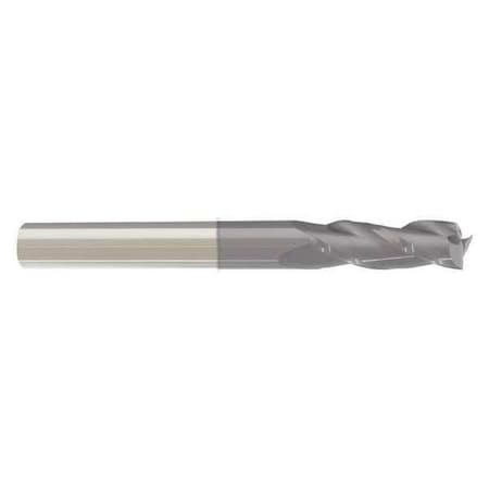 End Mill,1/2 In.3 Flutes,TiAlN
