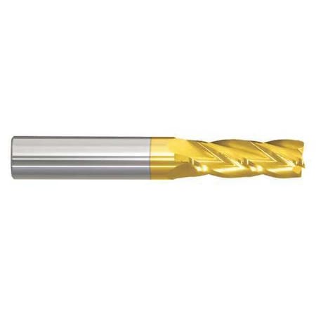 End Mill,11/32 In.4 Flutes,TiN