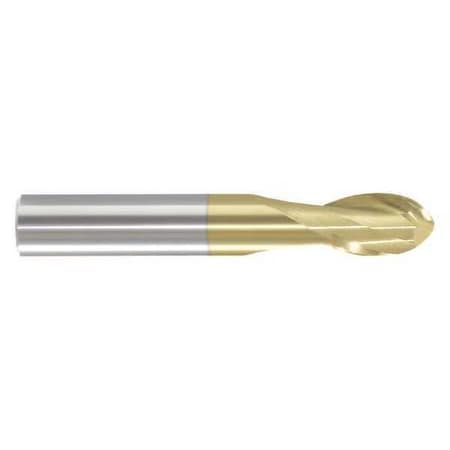 End Mill,1/16 In.2 Flutes,TiN