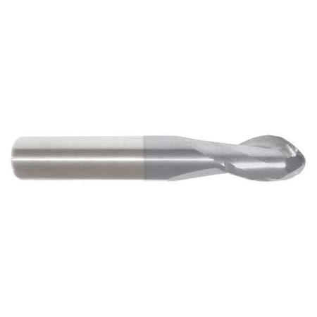 End Mill,1/4 In.2 Flutes,TiCN