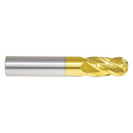 End Mill,11/32 In.4 Flutes,TiN