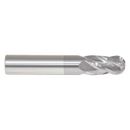 End Mill,17/64 In.4 Flutes,TiCN