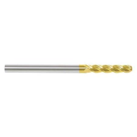 End Mill,3/16 In.4 Flutes,TiN