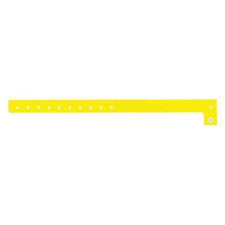 ID Wristband,Yellow,5/8 In. W,PK500