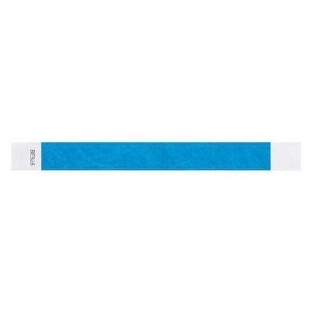 ID Wristband,Adhesive,Blue,1 In. W,PK500