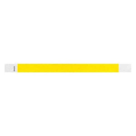 ID Wristband,Adhesive,Yellow,PK500