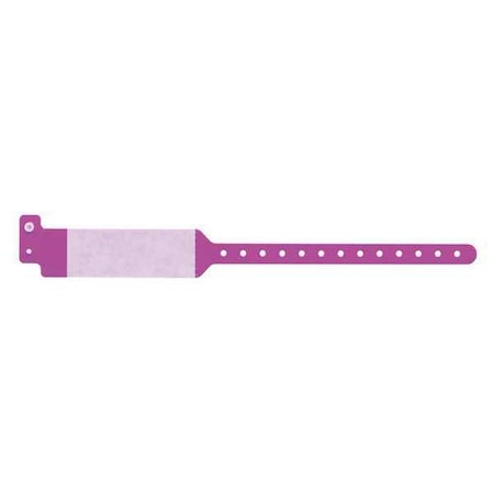ID Wristband,Cover Seal,Purple,PK500