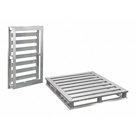 Aluminum Pallet, 48 In L, 40 In W, 5 1/4 In H