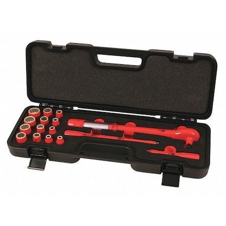 3/8 Drive Socket Set, SAE, 16 Pcs