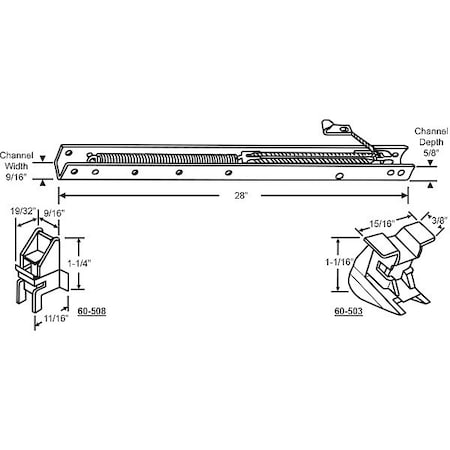 Sash Balance,Window Channel,28 L