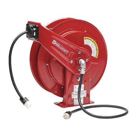 75 Ft. 12/3 Spring Retractable Cord Reel 20.0 A Amps 1 Outlets