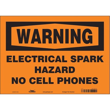 Sign Cell Phone,14 W,10 H,0.004 Thick, 451P77