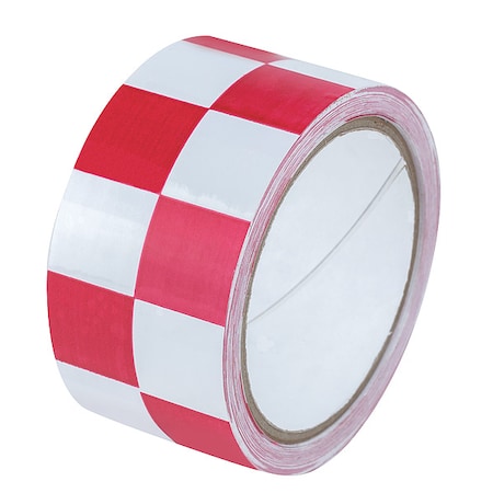 Warning Tape,Checkered,Red/White,2 W