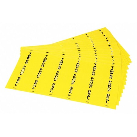 Tamperproof Seal Label,2 W,6 L,PK102