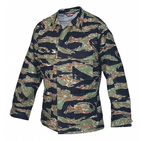 BDU Coat,Vietnam Tiger Stripe,M,Regular