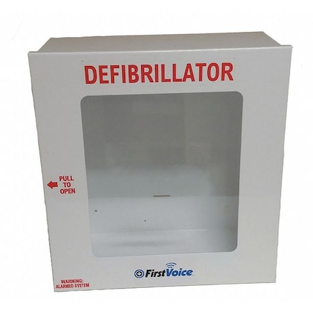 Defibrillator Storage Cabinet,White