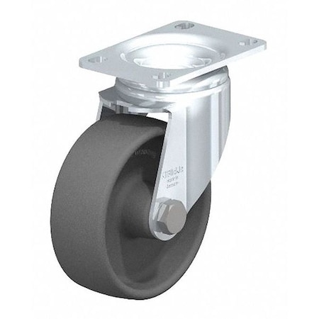 Plate Caster,400 Lb. Ld Rating,Swivel