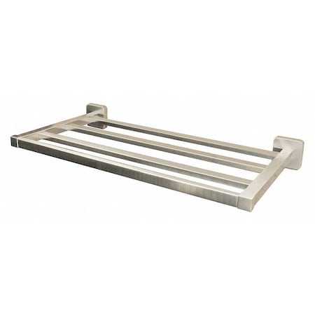 Towel Rack,Brass,18 L,Brushed Nickel