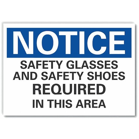 Notice Sign,10 W,7 H,0.004 Thickness, LCU5-0249-ED_10x7