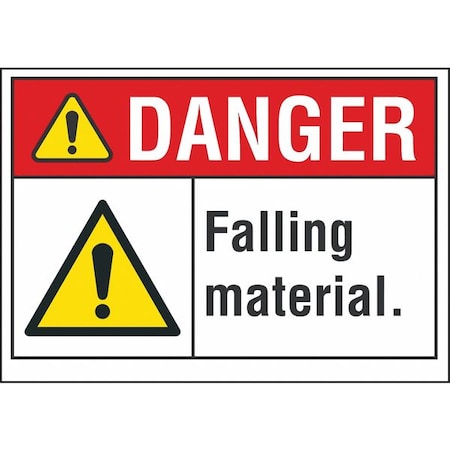 Danger Sign, 7 In H, 10 In W, Non-PVC Polymer, Vertical Rectangle, English, LCU4-0072-ED_10x7