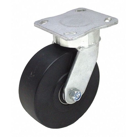 Plate Caster,1750 Lb. Ld Rating,Ball