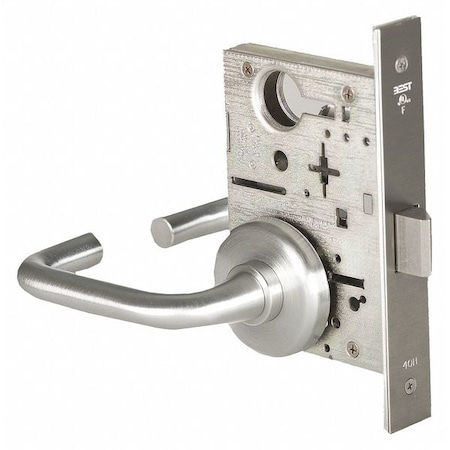 Mortise Lockset,40H Style,2-3/4 Backset