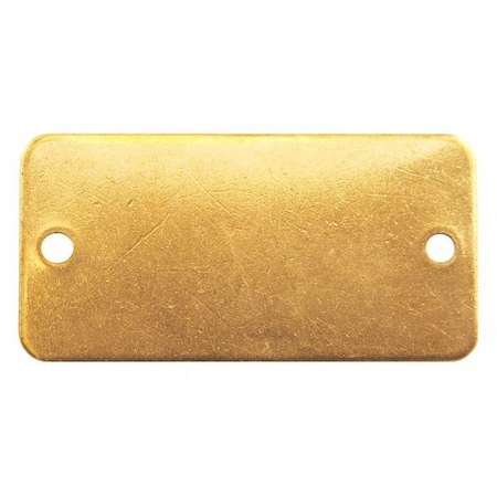 Tag,Brass,Yl,1-1/2 H X 3 W,PK100