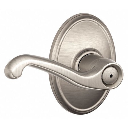 Door Lever Lockset,Satin Nickel,Privacy