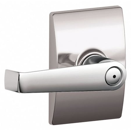 Door Lever Lockset,Bright Chrome,Privacy