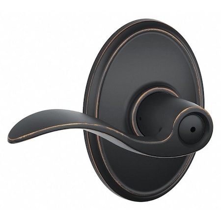 Lever Lockset,Antique Bronze,Privacy