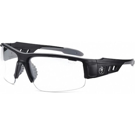 Safety Glasses, Traditional Clear PC Decenter Lens, Scratch-Resistant