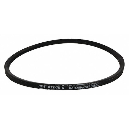 3V300 Wrapped V-Belt, 30 Outside Length, 3/8 Top Width, 1 Ribs