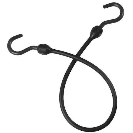 Bungee Cord,Black,18 In. L,1-1/2 In. W