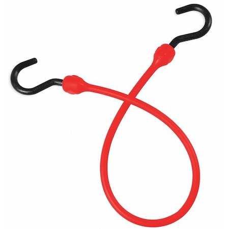 Bungee Cord,Red,24 In. L,1-1/2 In. W