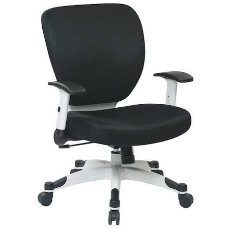 Desk Chair, Mesh, 19-1/2 Height, Adjustable Arms