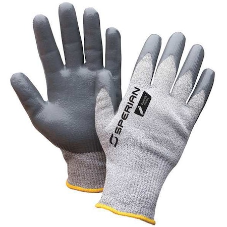 Cut Resistant Coated Gloves, 4 Cut Level, Nitrile, L, 1 PR