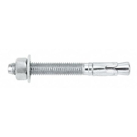 Power-Stud+ SD1 Wedge Anchor, 3/8 Dia., 5 L, Carbon Steel Zinc Plated, 50 PK