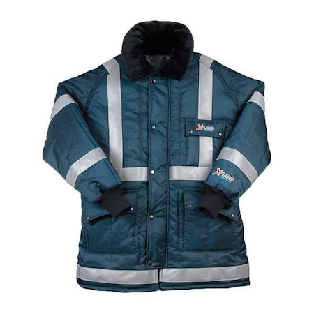 Insulated Jacket With Reflective Strips Size 4X